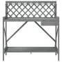 Banco para macetas con enrejado madera maciza de abeto gris de , Soportes para macetas - Ref: Foro24-368430, Precio: 103,68 €...