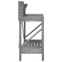 Banco para macetas con enrejado madera maciza de abeto gris de , Soportes para macetas - Ref: Foro24-368430, Precio: 105,50 €...