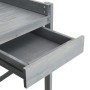 Banco para macetas con enrejado madera maciza de abeto gris de , Soportes para macetas - Ref: Foro24-368430, Precio: 105,50 €...