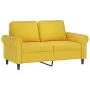 Juego de sofás con cojines 3 piezas terciopelo amarillo de , Sofás - Ref: Foro24-3202246, Precio: 503,66 €, Descuento: %