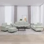 Sofa set with cushions 4 pieces light gray velvet by , Sofas - Ref: Foro24-3202180, Price: 815,73 €, Discount: %
