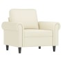 Sillón de terciopelo color crema 60 cm de , Sofás - Ref: Foro24-359517, Precio: 186,58 €, Descuento: %