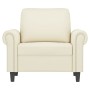 Sillón de terciopelo color crema 60 cm de , Sofás - Ref: Foro24-359517, Precio: 186,58 €, Descuento: %