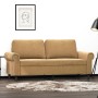 Sofá de 2 plazas terciopelo marrón 140 cm de , Sofás - Ref: Foro24-359536, Precio: 239,31 €, Descuento: %