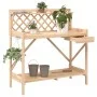 Banco para macetas con enrejado de madera maciza de abeto de , Soportes para macetas - Ref: Foro24-368428, Precio: 61,66 €, D...