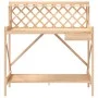 Banco para macetas con enrejado de madera maciza de abeto de , Soportes para macetas - Ref: Foro24-368428, Precio: 61,66 €, D...