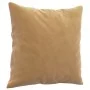 Sofá de 2 plazas con cojines terciopelo marrón 140 cm de , Sofás - Ref: Foro24-3200952, Precio: 250,01 €, Descuento: %