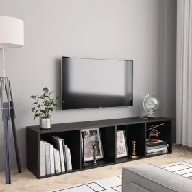 White TV cabinet/shelf 143x30x36 cm by vidaXL, Shelves and shelves - Ref: Foro24-800262, Price: 69,76 €, Discount: %