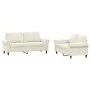 Set von Sofas mit 2 Stück cremefarbenen Samtkissen von , Sofas - Ref: Foro24-3202218, Preis: 478,76 €, Rabatt: %