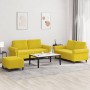 Juego de sofás con cojines 3 piezas terciopelo amarillo de , Sofás - Ref: Foro24-3202226, Precio: 488,30 €, Descuento: %