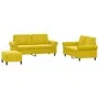 3-piece velvet yellow sofa set with cushions by , Sofas - Ref: Foro24-3202226, Price: 480,99 €, Discount: %
