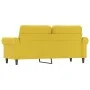 2-Sitzer-Sofa gelber Samt 140 cm von , Sofas - Ref: Foro24-359535, Preis: 218,76 €, Rabatt: %
