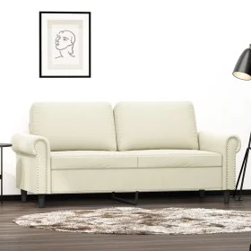 Sofá de 2 plazas terciopelo color crema 140 cm de , Sofás - Ref: Foro24-359537, Precio: 269,32 €, Descuento: %