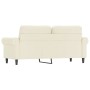 Sofá de 2 plazas terciopelo color crema 140 cm de , Sofás - Ref: Foro24-359537, Precio: 264,03 €, Descuento: %