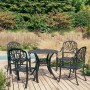 Mesa y sillas de bistró 5 piezas aluminio fundido negro de , Conjuntos de jardín - Ref: Foro24-3070602, Precio: 1,00 €, Descu...