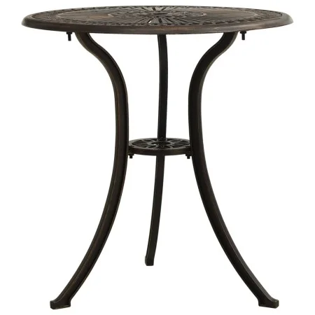 Mesa de jardín aluminio fundido color bronce 62x62x65 cm de , Mesas de jardín - Ref: Foro24-315579, Precio: 97,28 €, Descuent...