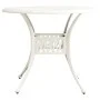 Mesa de jardín aluminio fundido blanco 90x90x74 cm de , Mesas de jardín - Ref: Foro24-315587, Precio: 221,36 €, Descuento: %