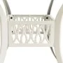 Mesa de jardín aluminio fundido blanco 90x90x74 cm de , Mesas de jardín - Ref: Foro24-315587, Precio: 221,36 €, Descuento: %