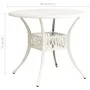 Mesa de jardín aluminio fundido blanco 90x90x74 cm de , Mesas de jardín - Ref: Foro24-315587, Precio: 221,36 €, Descuento: %