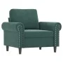Sillón de terciopelo verde oscuro 60 cm de , Sofás - Ref: Foro24-359511, Precio: 161,32 €, Descuento: %