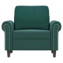 Sillón de terciopelo verde oscuro 60 cm de , Sofás - Ref: Foro24-359511, Precio: 167,74 €, Descuento: %