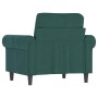 Sillón de terciopelo verde oscuro 60 cm de , Sofás - Ref: Foro24-359511, Precio: 167,74 €, Descuento: %