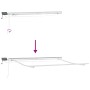 Toldo retráctil manual con LED antracita y blanco 300x250 cm en Toldos | Comprar online en Foru.es