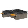 Set de sofás de jardín 11 pzas y cojines ratán sintético gris de , Conjuntos de jardín - Ref: Foro24-3227187, Precio: 644,22 ...
