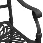 Mesa y sillas de bistró 5 piezas aluminio fundido negro de , Conjuntos de jardín - Ref: Foro24-3070605, Precio: 958,17 €, Des...