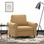 Sillón de terciopelo marrón 60 cm de , Sofás - Ref: Foro24-359516, Precio: 176,82 €, Descuento: %