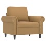 Sillón de terciopelo marrón 60 cm de , Sofás - Ref: Foro24-359516, Precio: 176,82 €, Descuento: %