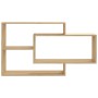 Estantes pared madera contrachapada color roble 104x20x58,5 cm de vidaXL, Estantes y estanterías - Ref: Foro24-800327, Precio...