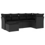 Set de sofás de jardín 6 piezas y cojines ratán sintético negro de , Conjuntos de jardín - Ref: Foro24-3249784, Precio: 402,8...