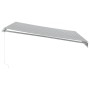 Toldo retráctil manual gris antracita y blanco 400x350 cm en Toldos | Comprar online en Foru.es