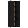 Black plywood office cabinet 60x32x190 cm by vidaXL, Filing cabinets - Ref: Foro24-800298, Price: 135,08 €, Discount: %
