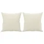 Sofá de 2 plazas con cojines terciopelo color crema 140 cm de , Sofás - Ref: Foro24-3200953, Precio: 270,86 €, Descuento: %