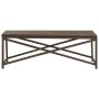 Banco de jardín de ratán sintético marrón 120 cm de vidaXL, Bancos de jardín - Ref: Foro24-46212, Precio: 68,56 €, Descuento: %