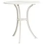 Mesa de jardín aluminio fundido blanco 62x62x65 cm de , Mesas de jardín - Ref: Foro24-315581, Precio: 83,61 €, Descuento: %
