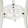 Mesa de jardín aluminio fundido blanco 62x62x65 cm de , Mesas de jardín - Ref: Foro24-315581, Precio: 83,61 €, Descuento: %