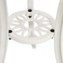 Mesa de jardín aluminio fundido blanco 62x62x65 cm de , Mesas de jardín - Ref: Foro24-315581, Precio: 81,93 €, Descuento: %