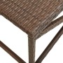 Banco de jardín de ratán sintético marrón 120 cm de vidaXL, Bancos de jardín - Ref: Foro24-46212, Precio: 68,56 €, Descuento: %