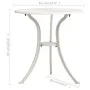 Mesa de jardín aluminio fundido blanco 62x62x65 cm de , Mesas de jardín - Ref: Foro24-315581, Precio: 83,61 €, Descuento: %