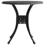 Mesa de jardín negro aluminio fundido 78x78x72 cm de , Mesas de jardín - Ref: Foro24-315583, Precio: 168,88 €, Descuento: %