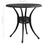 Mesa de jardín negro aluminio fundido 78x78x72 cm de , Mesas de jardín - Ref: Foro24-315583, Precio: 168,88 €, Descuento: %
