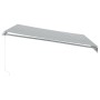 Toldo retráctil manual con luz LED antracita y blanco 400x350cm en Toldos | Comprar online en Foru.es