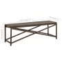 Banco de jardín de ratán sintético marrón 120 cm de vidaXL, Bancos de jardín - Ref: Foro24-46212, Precio: 68,56 €, Descuento: %