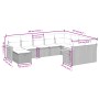 Set de sofás de jardín 10 pzas cojines ratán sintético negro de , Conjuntos de jardín - Ref: Foro24-3227155, Precio: 563,84 €...