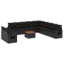 Set de sofás de jardín 12 piezas cojines ratán sintético negro de , Conjuntos de jardín - Ref: Foro24-3256972, Precio: 844,59...