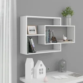 Wandregale Sperrholz weiß glänzend 104x20x58,5cm von vidaXL, Regale und Regale - Ref: Foro24-800330, Preis: 36,20 €, Rabatt: %