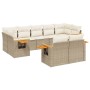 Set de sofás de jardín 9 pzas con cojines ratán sintético beige de , Conjuntos de jardín - Ref: Foro24-3227129, Precio: 638,3...